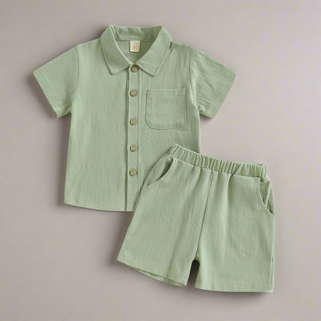 Boys Button Up Set