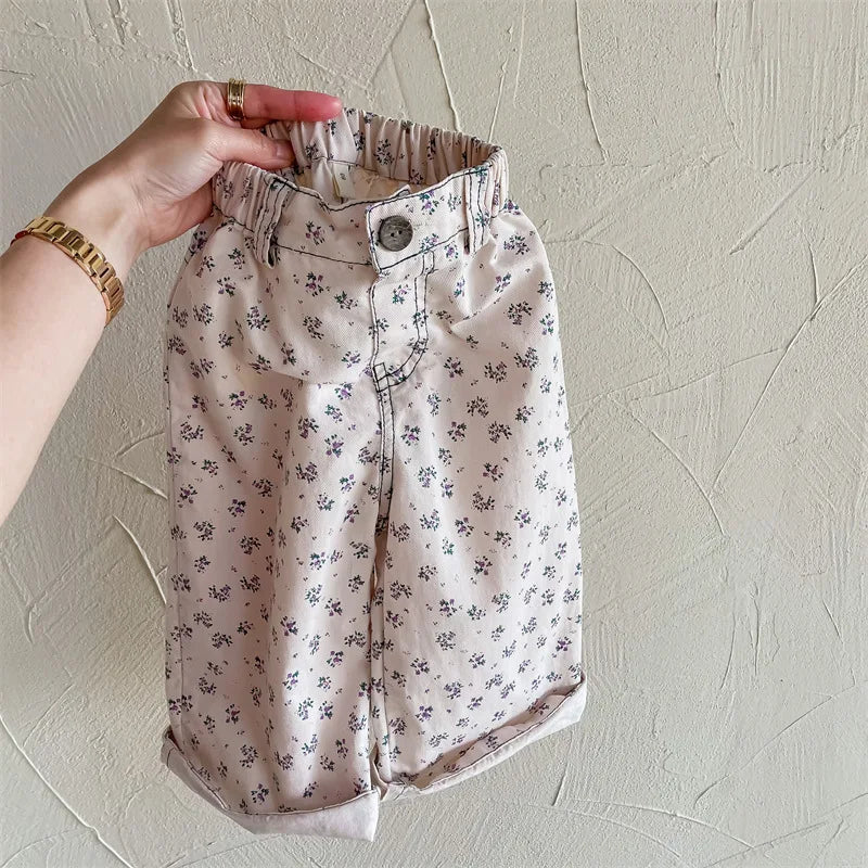 Girls Floral Pants