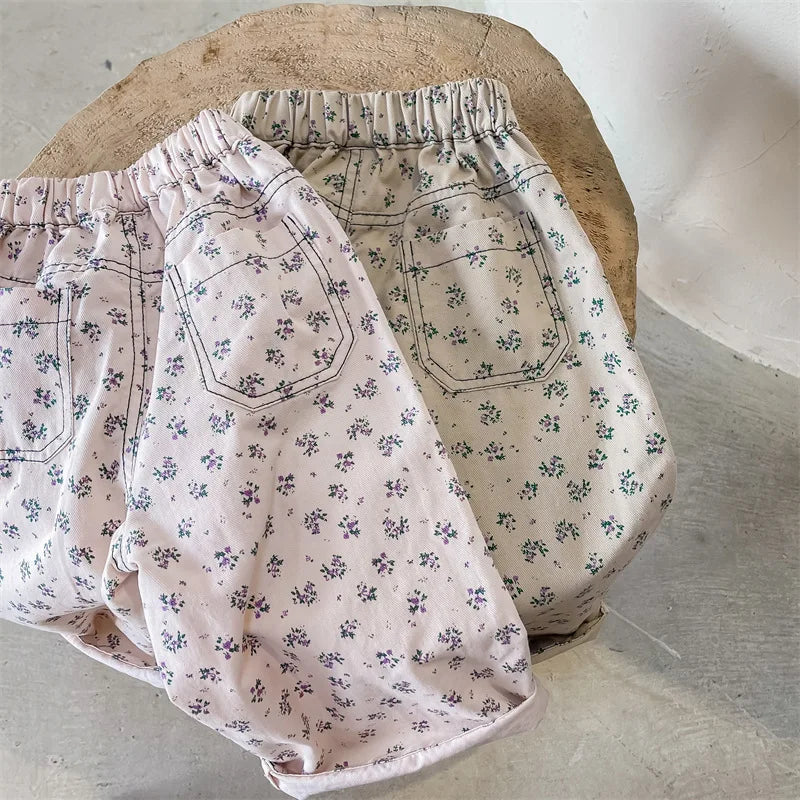 Girls Floral Pants
