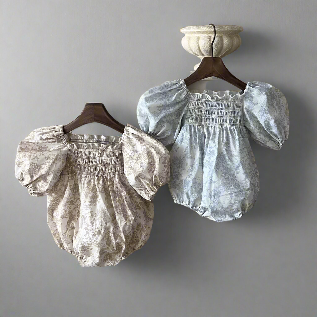 Vintage Girls Bubble Romper