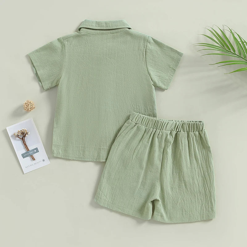 Boys Button Up Set