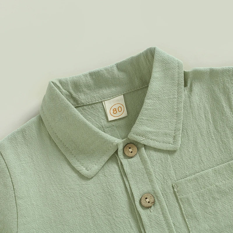 Boys Button Up Set