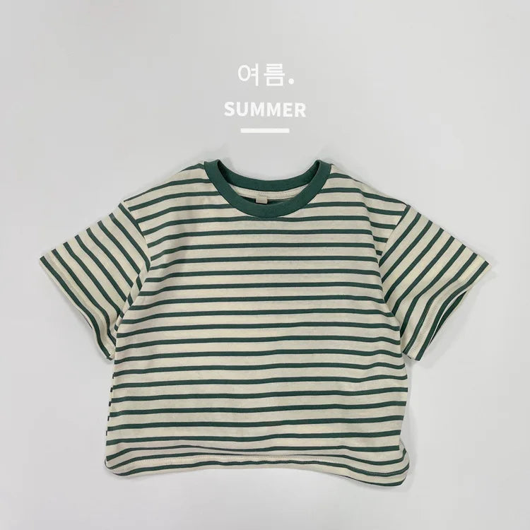 Kids Striped Short Sleeve Tee