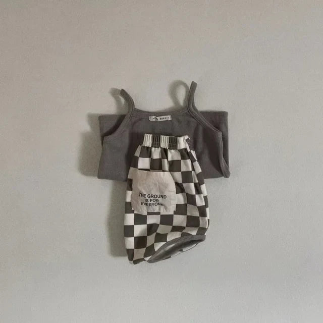 2-Piece Girl Checkers Set