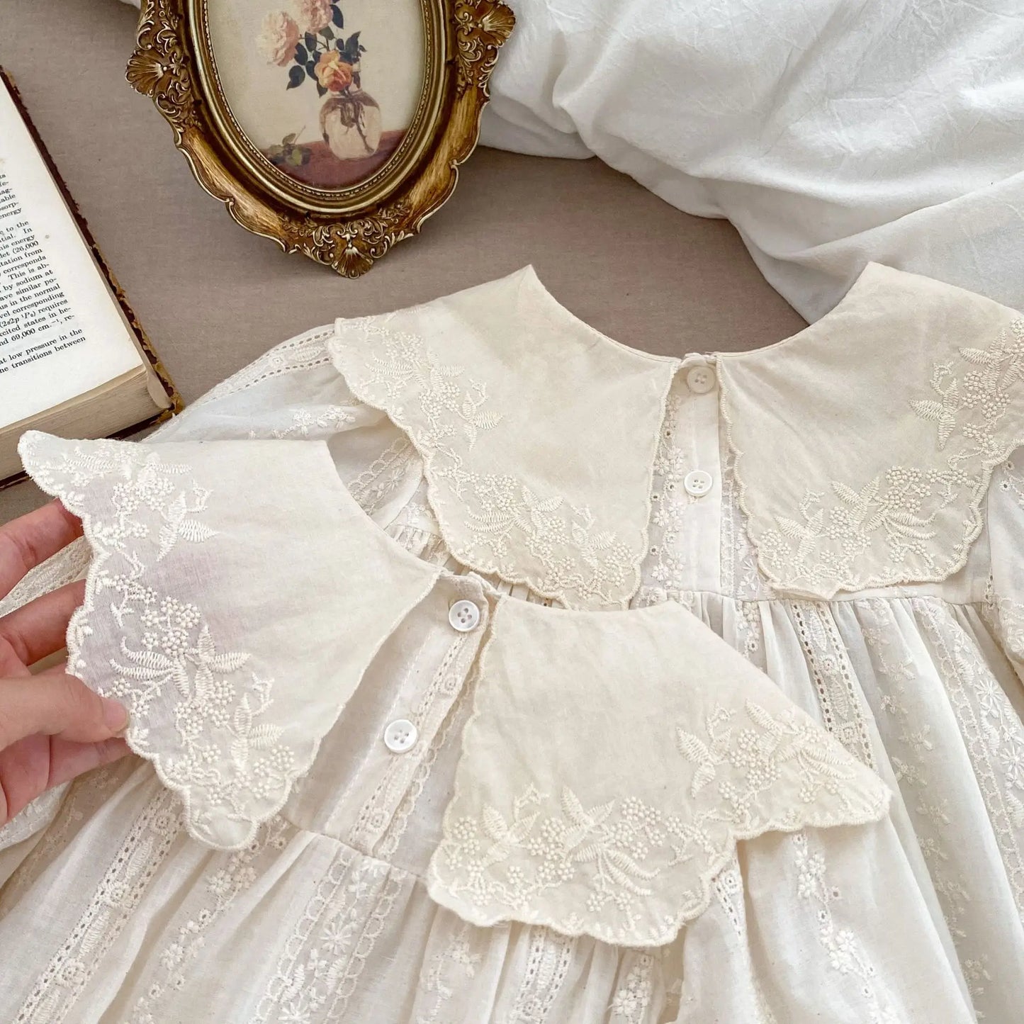 Vintage Beige Romper/ Dress