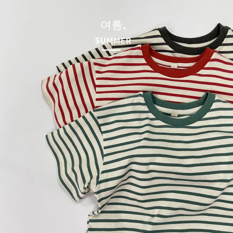 Kids Striped Short Sleeve Tee