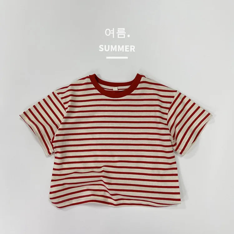 Kids Striped Short Sleeve Tee