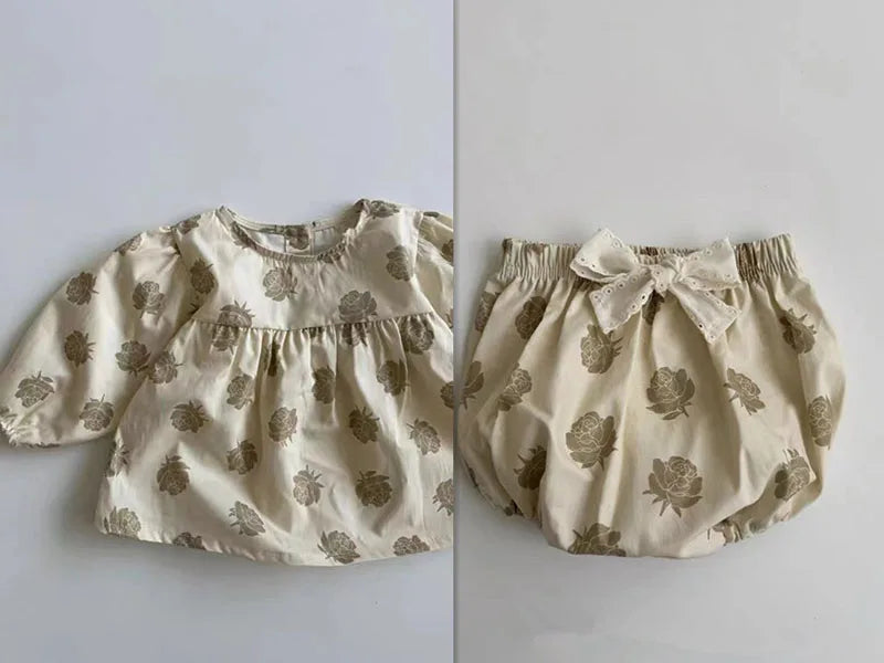 Girls Floral 2-Piece Set