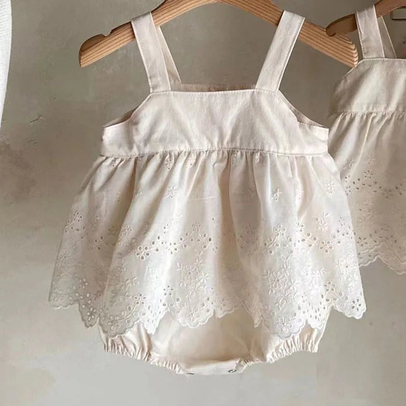 Girls Skirt Set/ Romper
