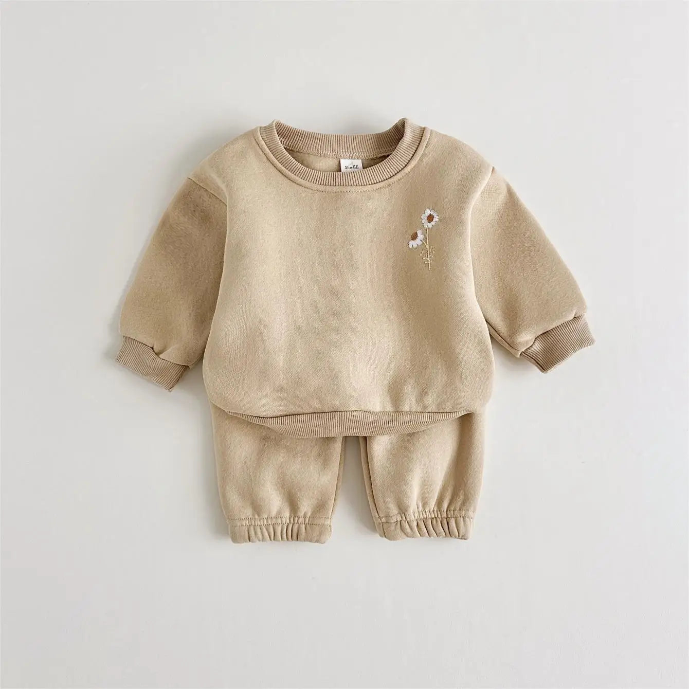 Warm Plush Sweatshirt and Sweatpants Set