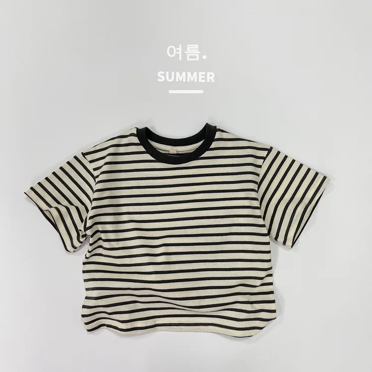 Kids Striped Short Sleeve Tee