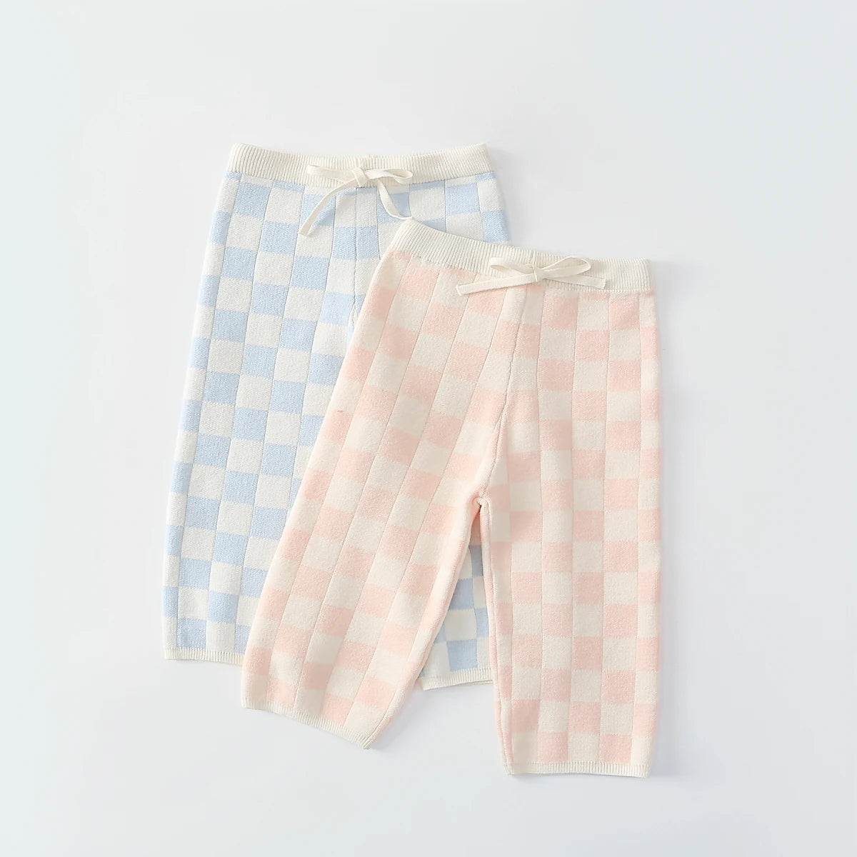 Girls Checkers Knit Set