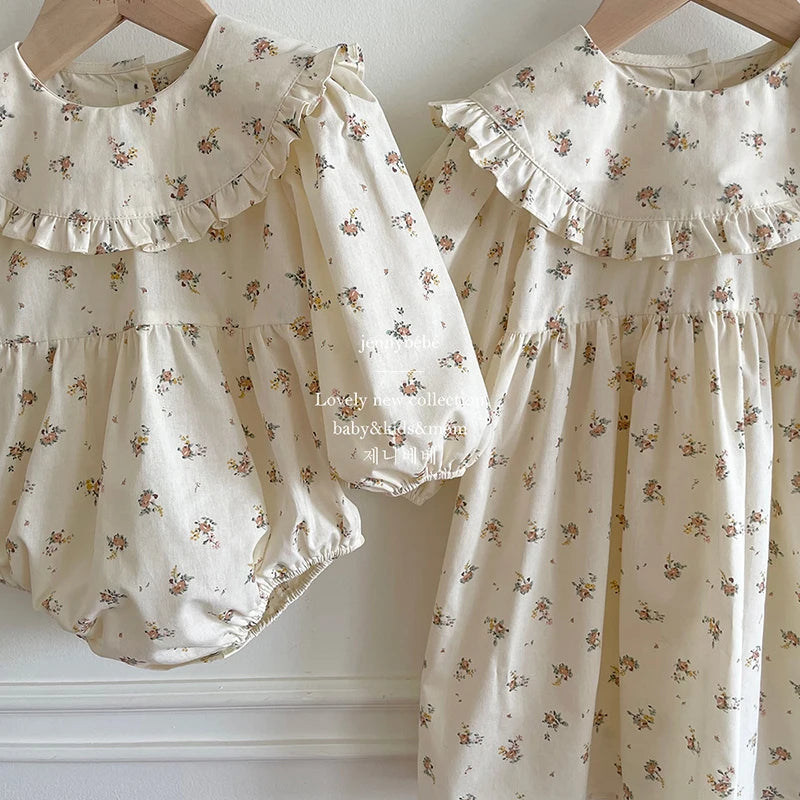 Vintage Cotton Dress in Floral