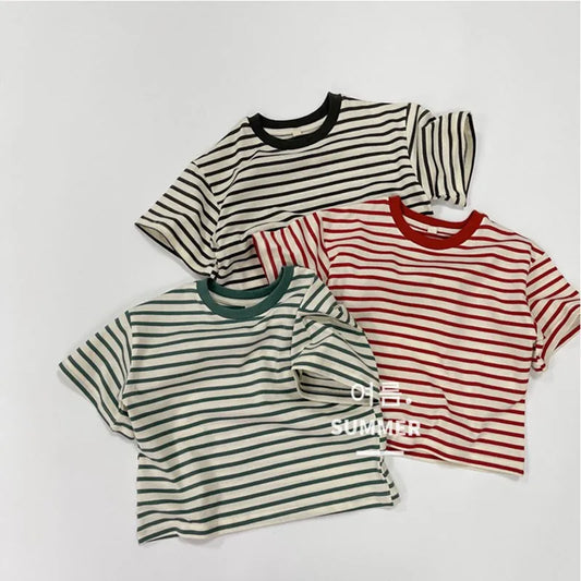 Kids Striped Short Sleeve Tee